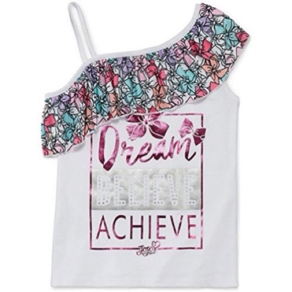 Jojo Siwa X Nickelodeon | Ruffle Collar Bow Tank Top | Size 10/12